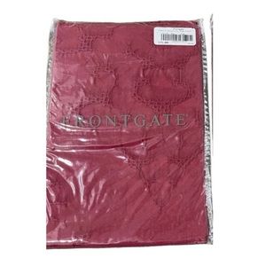 Frontgate Resort Medallion Pillow Sham Cover Euro 26”x26” Rouge Red